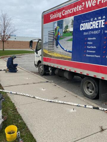 Leveling a Tripping Hazard in Fire Station, Whitby, ON
