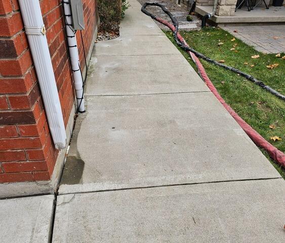 Backyard Walkway Restored After Soil Settlement