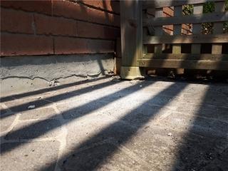 Settling stamped concrete Slab  in Oshawa, ON