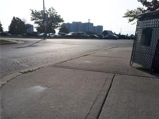 Concrete Island Causing a Serious Hazard, Whitby, ON