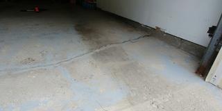 Garage Floor Cracked and Sinking, Aurora, ON