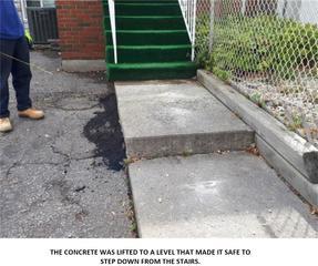 Large Step Caused Trip Hazard, Toronto, ON