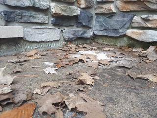Pooling Water on Front Porch in Uxbridge, Ontario