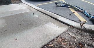 Tripping Hazard Outside of Insurance Brokerage in Burlington, Ontario