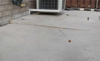 Sinking Concrete Threatens Older Customer in Woodbridge, Ontario