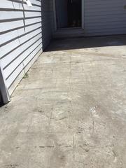 Sinking Back Patio Creates Patch of Ice in Orillia, Ontario