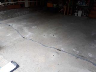 Void Leads to Cracked Garage Floor in Pickering, Ontario