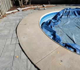 Sinking Pool Deck Hurts Child's Foot in Mississauga, Ontario