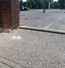 Sinking Walkway Threatens Customers at Plaza in Ajax, Ontario
