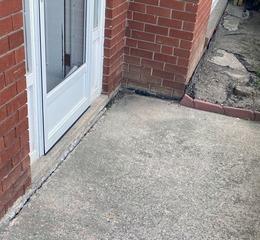 Sinking Concrete Creates Slippery Winter Entryway in Brampton, Ontario