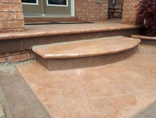 Front Step Sinks and Pulls Away from Porch in Burlington, Ontario