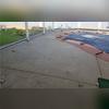 This entire pool deck was sloping towards the retaining wall on the far side