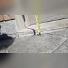 The driveway slabs had settled close to two inches