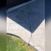 Gaps beneath the concrete allow for the slabs to sink over time due to the lack of support