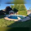 The customers were looking forward to having a pool for the first time, but the sinking concrete and skunks were holding them back