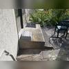 The step not only settled, but it was leaning away from the home which created an even greater hazard