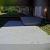 The entire slab in front of the porch had settled several inches over the years