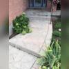 The customers were also concerned about water seeping beneath the steps and down into their basement