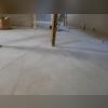 Notice how the warping caused cracks to form along the basement floor.