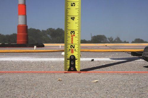 After polyurethane injection highway repair After leveling highway