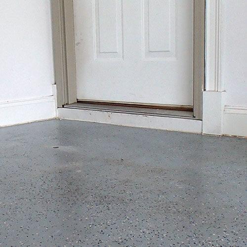 Sunken patio leveling — after
