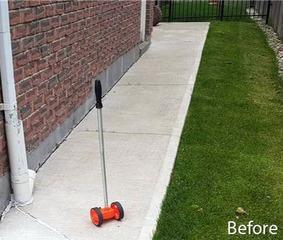 Sloping Walkway Poses Water Seepage Risk in Newmarket, Ontario