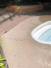 Worried Grandkids Reach Out for Sinking Pool Deck in Markham, Ontario